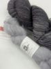 Silver Fog Winter Point Cowl Kit with gray worsted yarn and silver suri