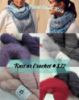 Winter Point knit and crochet cowl kit with four hand-dyed yarn pairings